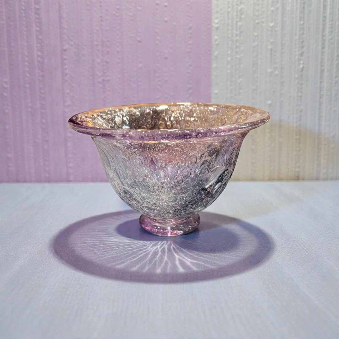 Glass Lilac Bowl - Sanders & Wallace Glassmakers - Just Makers Sanders & Wallace Glassmakers