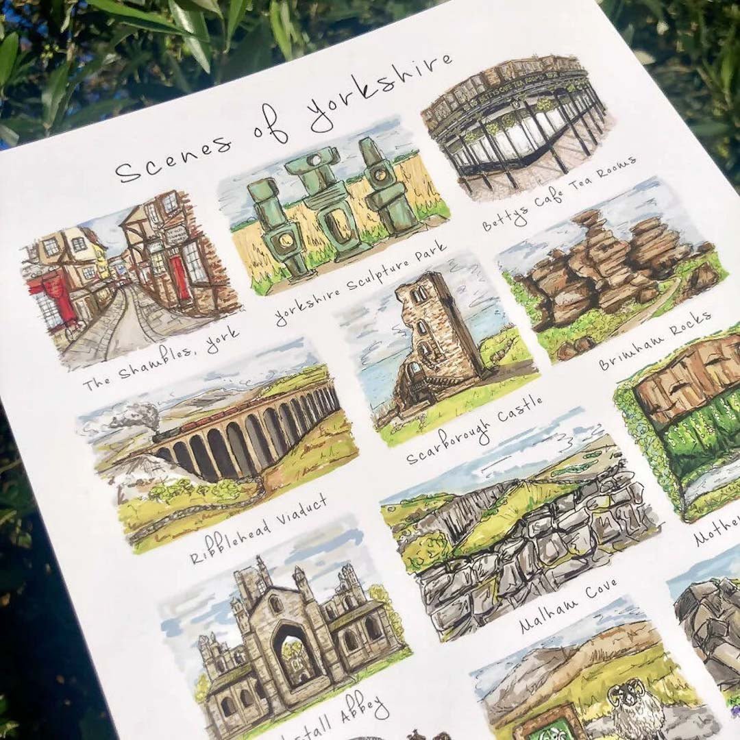 Scenes of Yorkshire Print - HD Designs - Just Makers HD Designs