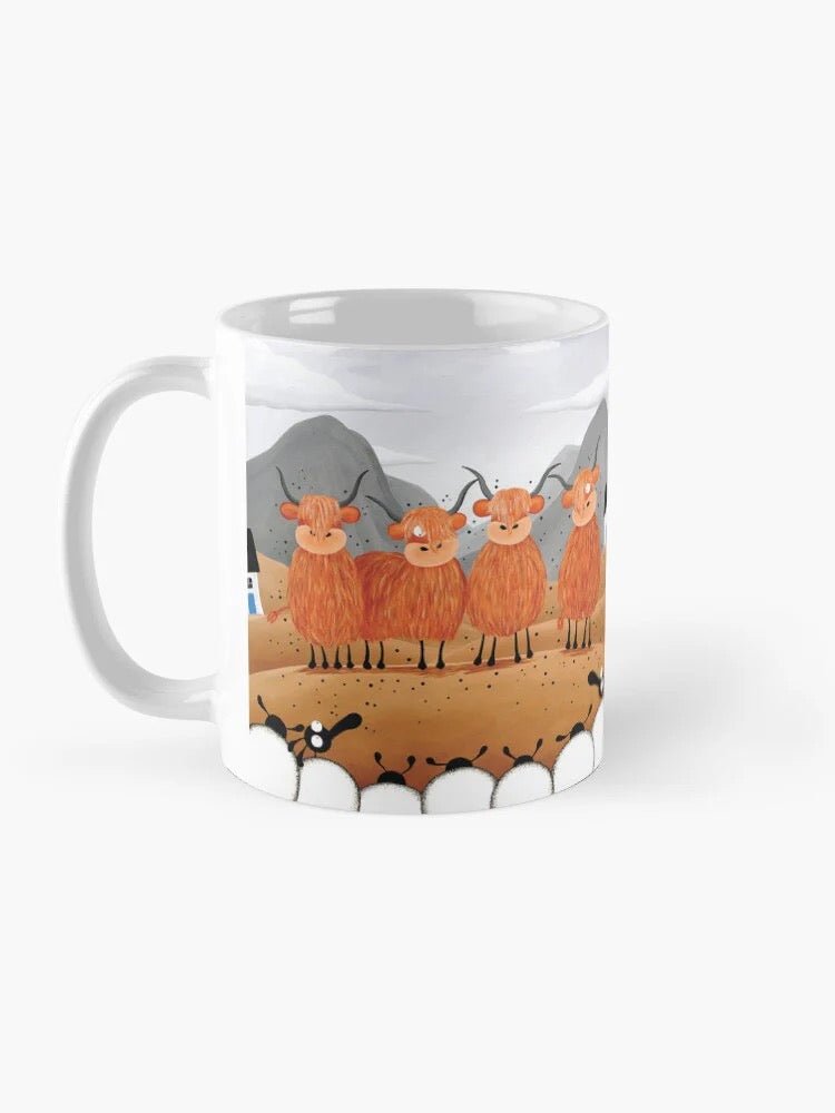 Scottish Locals Ceramic Mug - Mervyn Tay Art - Just Makers Mervyn Tay Art