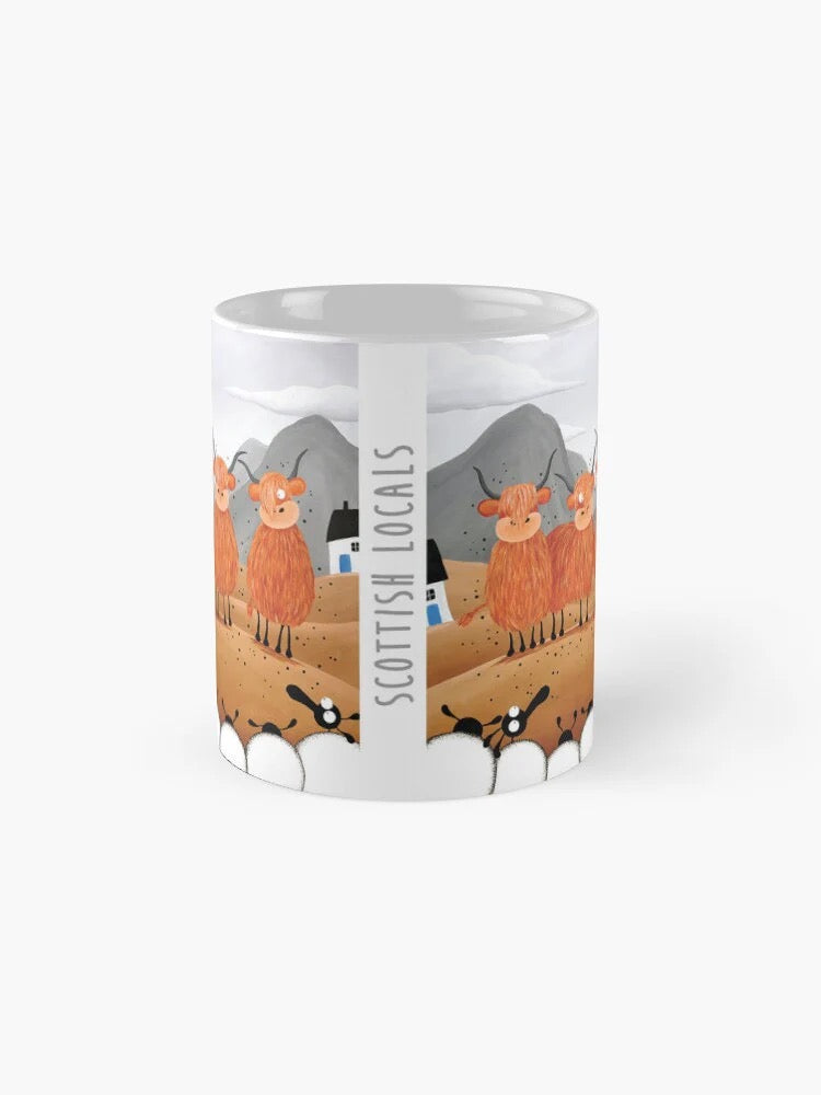 Scottish Locals Ceramic Mug - Mervyn Tay Art_Just Makers