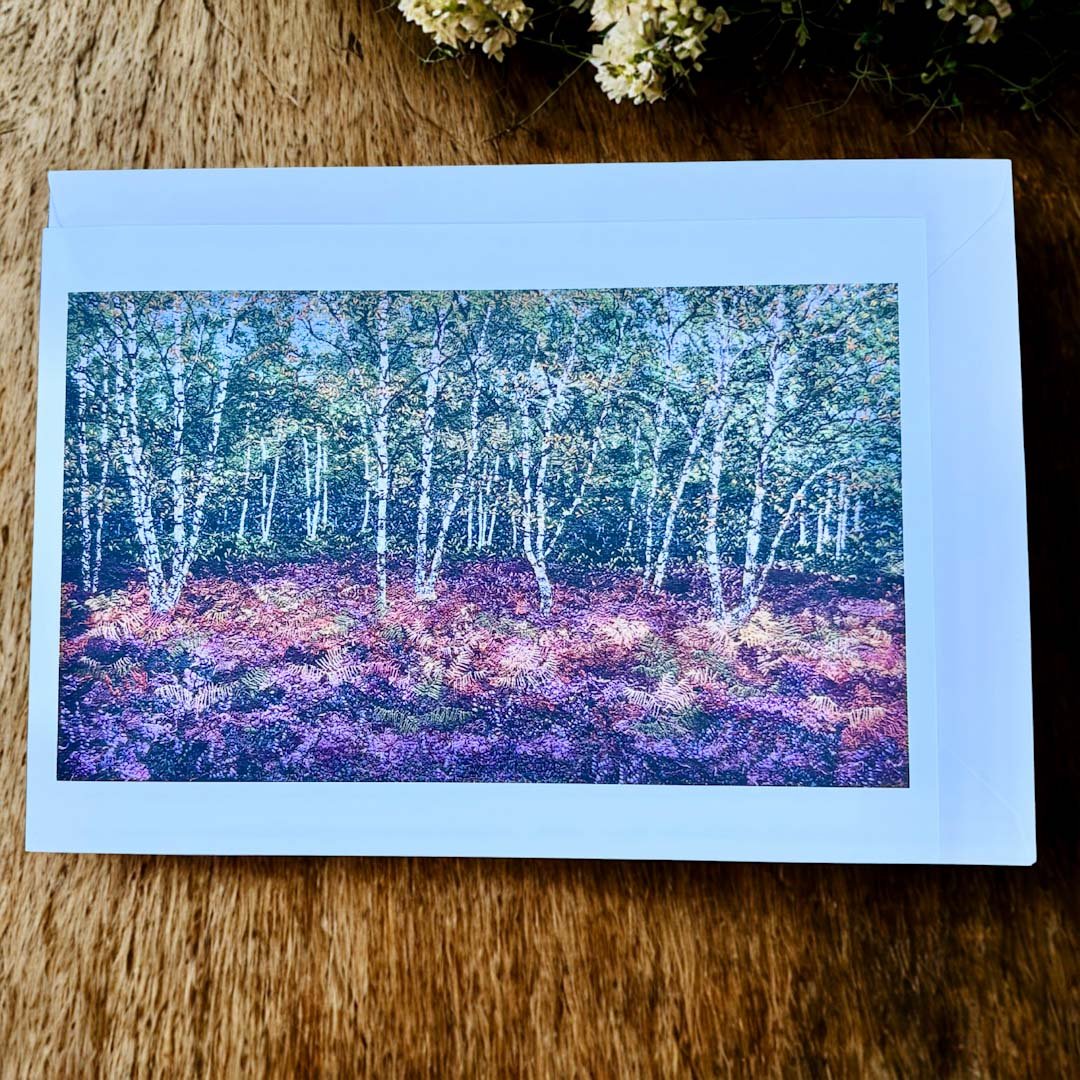 Shades of September Greeting Card - Fiona Robertson - Just Makers Fiona Roberston