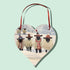 Sheep Christmas Large Heart Decoration by Sarah Tustin_Just Makers