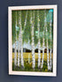 Silver Birch Across Rapeseed Framed Original - Sarah Jane Nicholls_Just Makers
