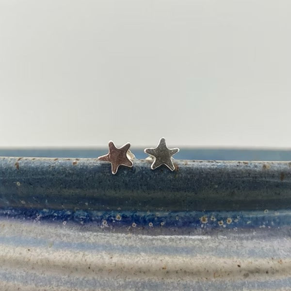 Silver Star Studs - Tori Foster Jewellery_Just Makers