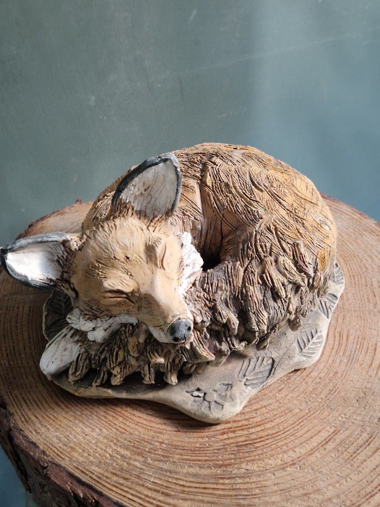 Create a Ceramic Sleeping Fox Workshop - Just Makers Workshop