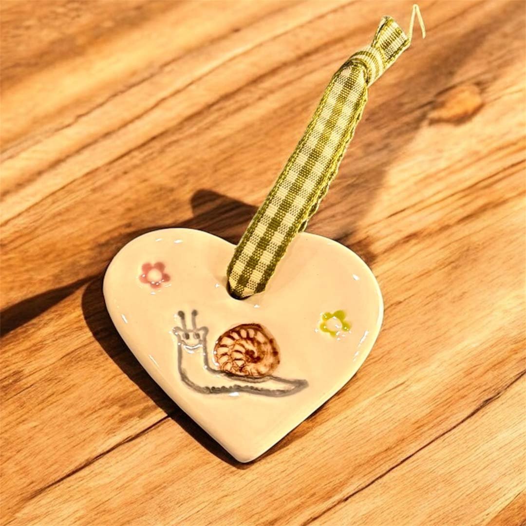 Small Snail Heart - Jamali Annay Designs - Just Makers Jamali Annay Designs