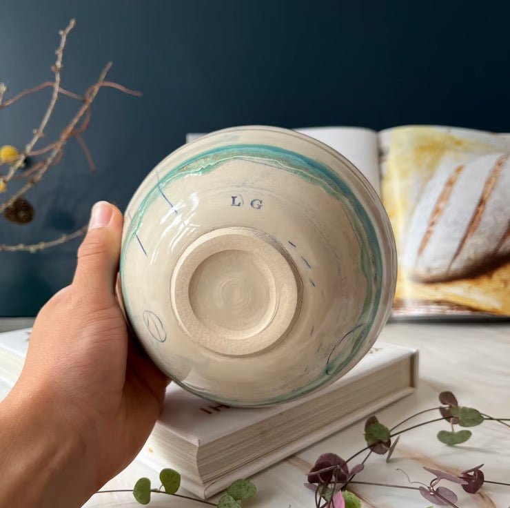 Small Tapas Bowl - Seascape - Lorna Gilbert Ceramics - Just Makers Lorna Gilbert Ceramics