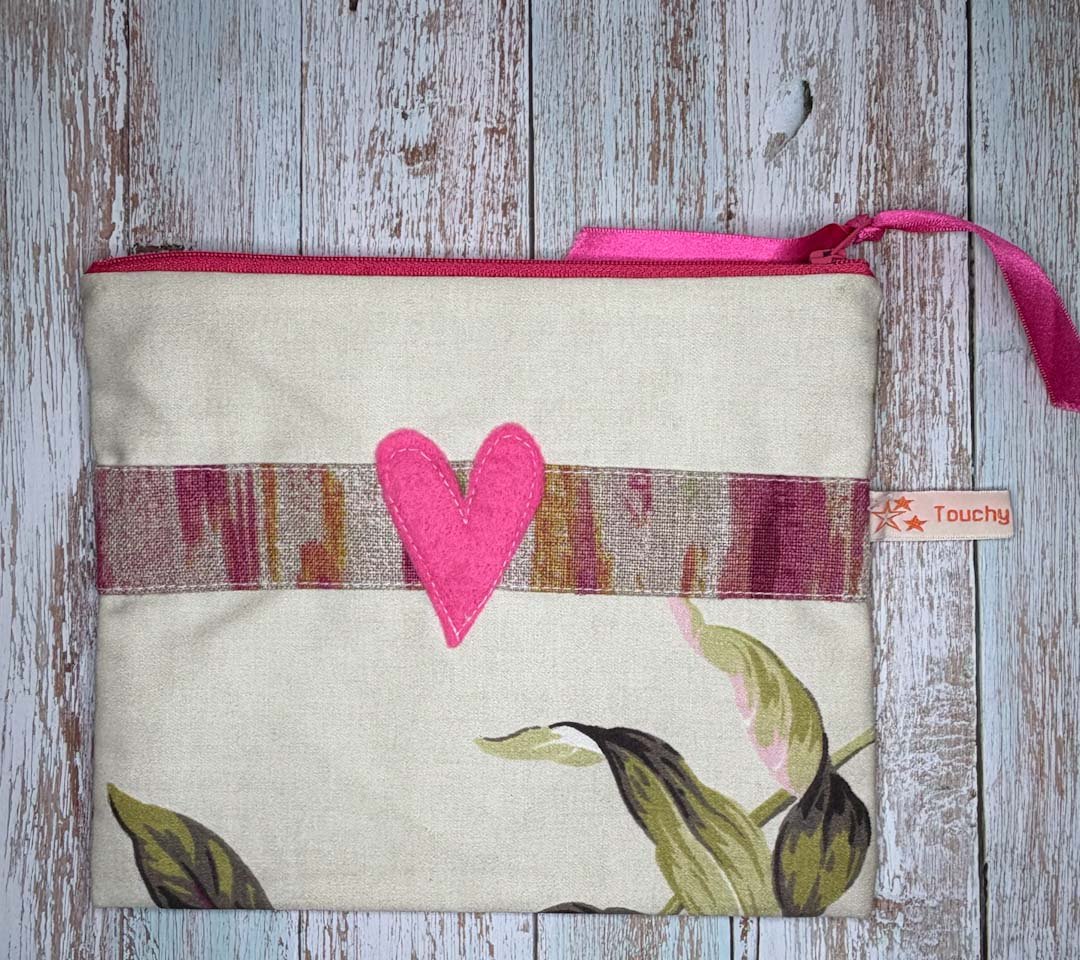 Smile It Looks Good on You Purse - Touchy Feely Textiles - Just Makers Touchy Feely Textiles