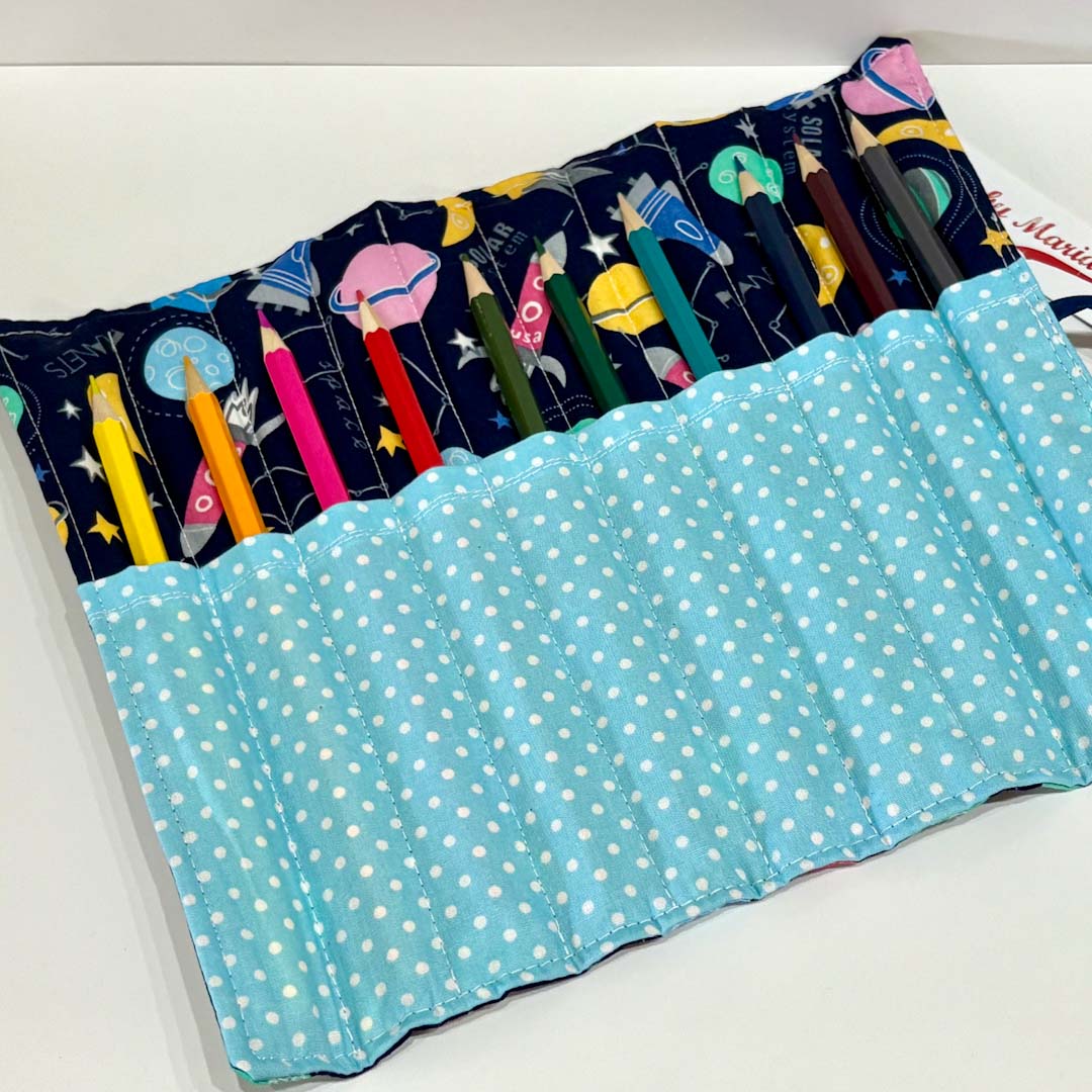 Space Pencil Roll - Made by Marianne_Just Makers