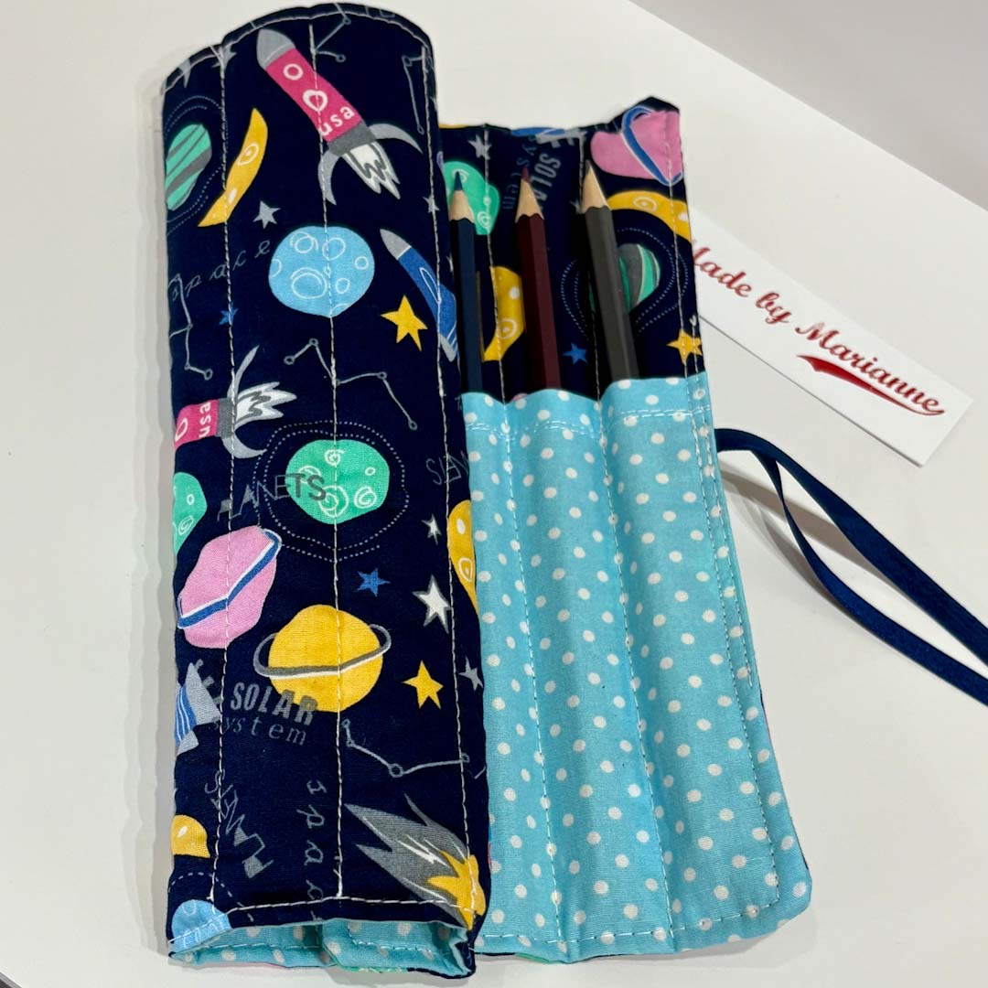 Space Pencil Roll Close Up - Made by Marianne_Just Makers