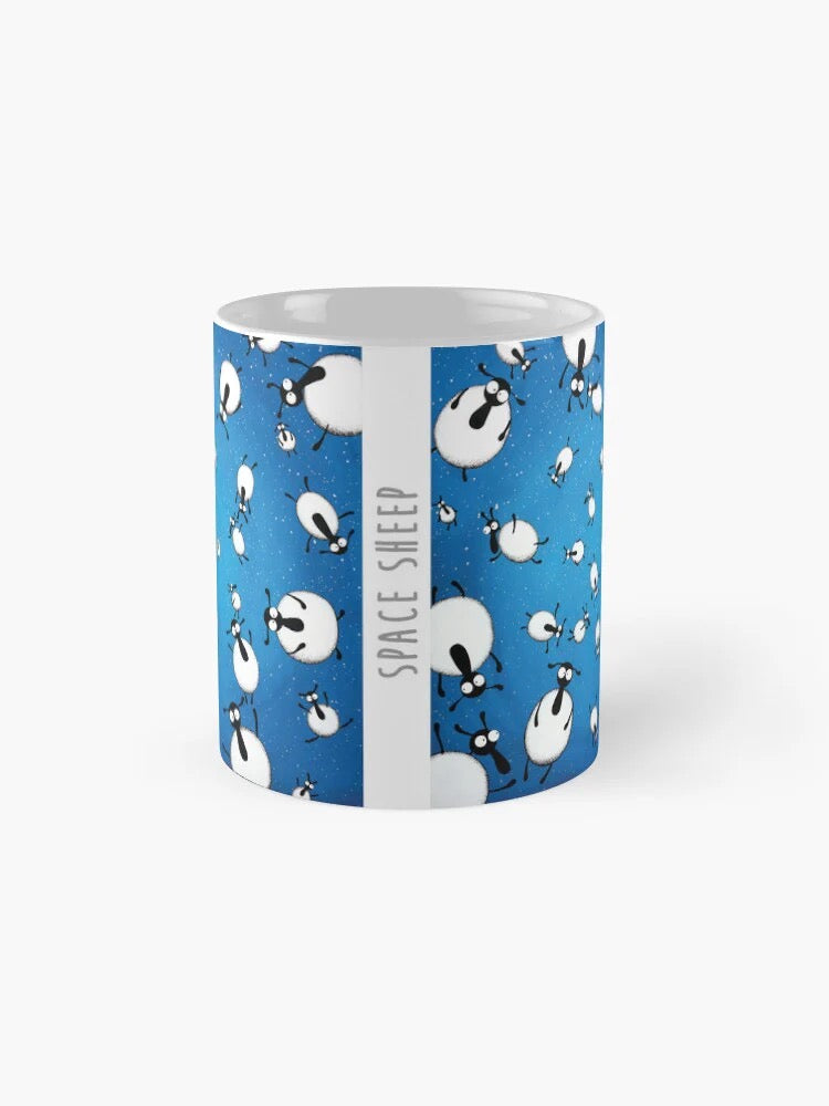 Space Sheep Ceramic Mug - Mervyn Tay Art_Just Makers