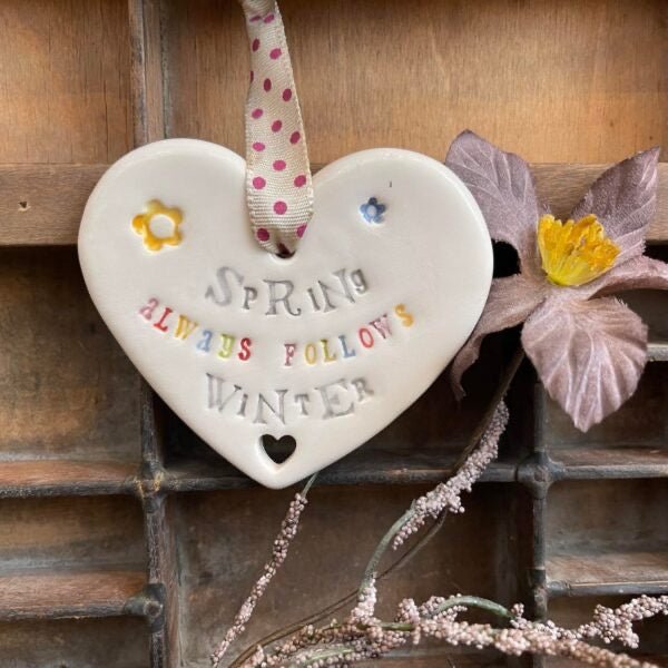 Spring Always Follows Winter Heart - Jamali Annay Designs - Just Makers Jamali Annay Designs