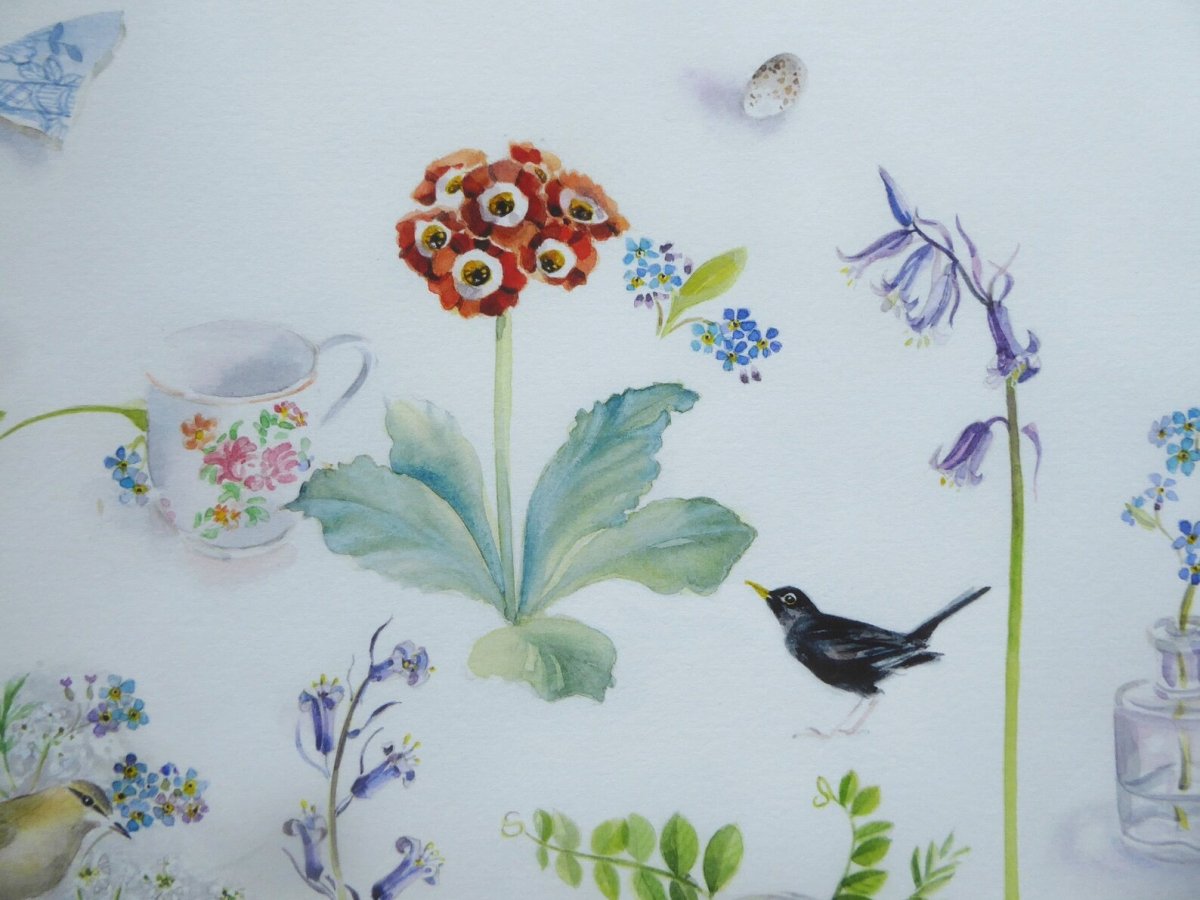 Spring Flower Watercolour Study Print - Moira Mctague - Just Makers Moira McTague