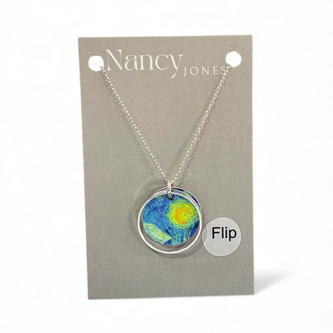 Starry Night Flip Necklace - Nancy Jones - Just Makers Nancy Jones Jewellery