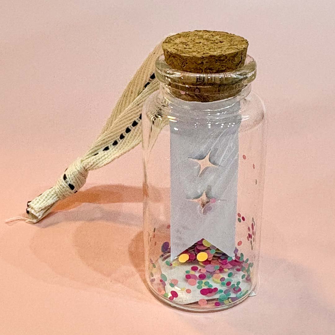 Sterling Silver Sparkle Stud Earrings in Glass Bottle - Frances Greenwood - Just Makers Frances Greenwood Jewellery