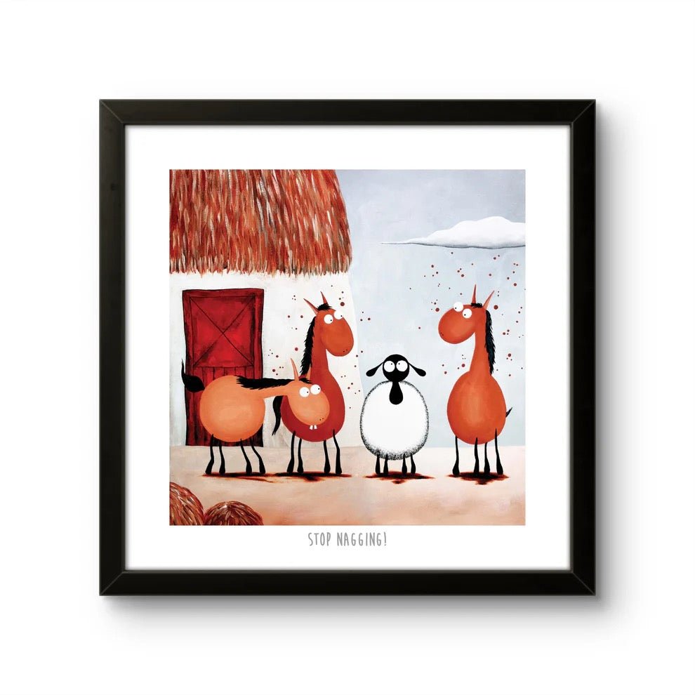 Stop Nagging 10" Print - Mervyn Tay Art - Just Makers Mervyn Tay Art