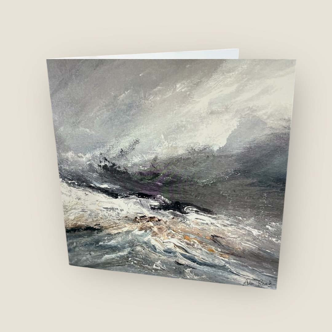 Storm on the Way Greeting Card - Ailsa Read - Just Makers Ailsa Read Fine Art Painter
