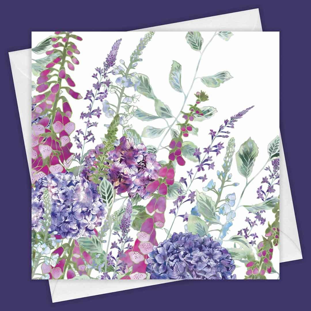 Summer Rhapsody Greeting Card by Fiona Calder - Just Makers Fiona Calder Designs
