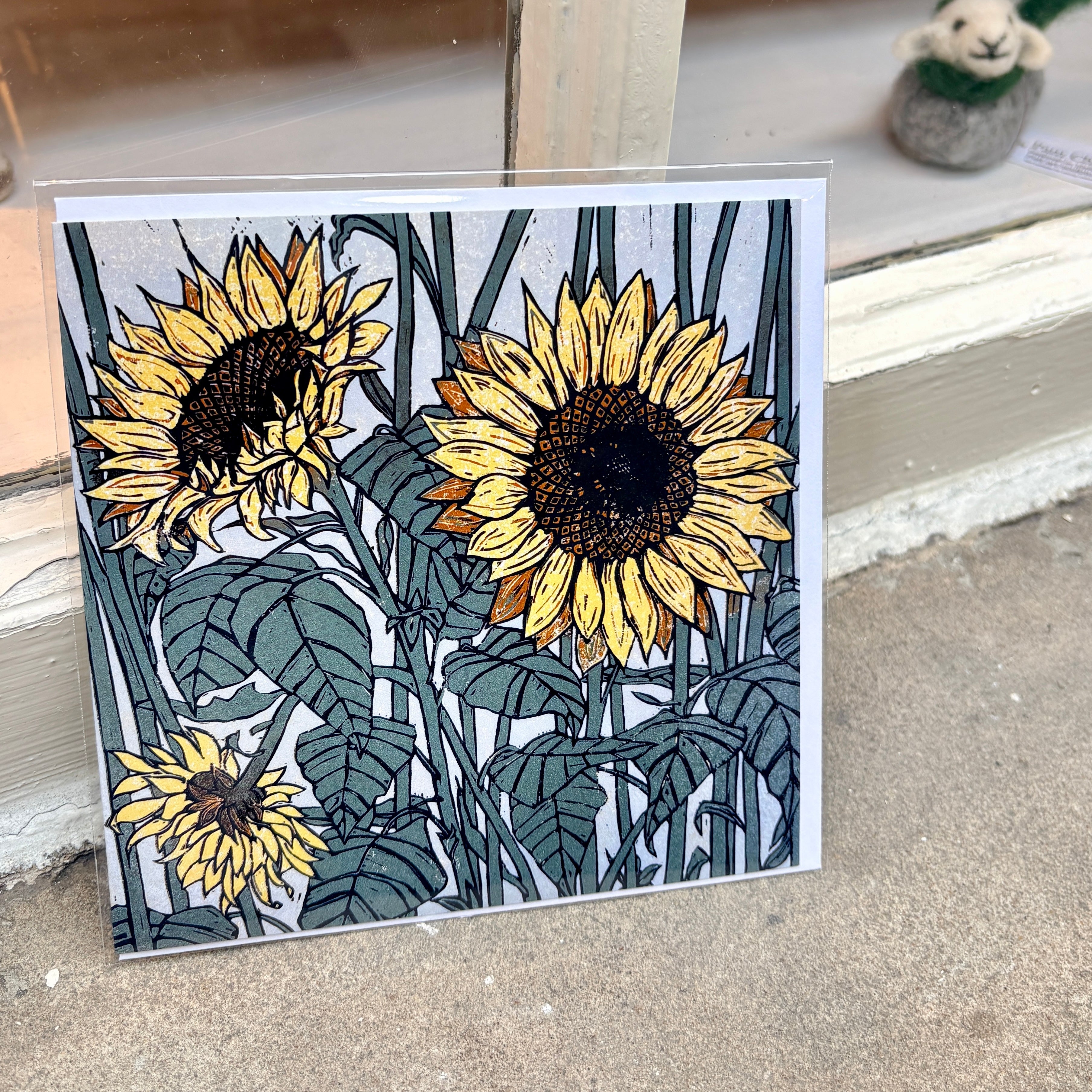 Sunflowers Greeting Card - Rachel Knowles_Just Makers