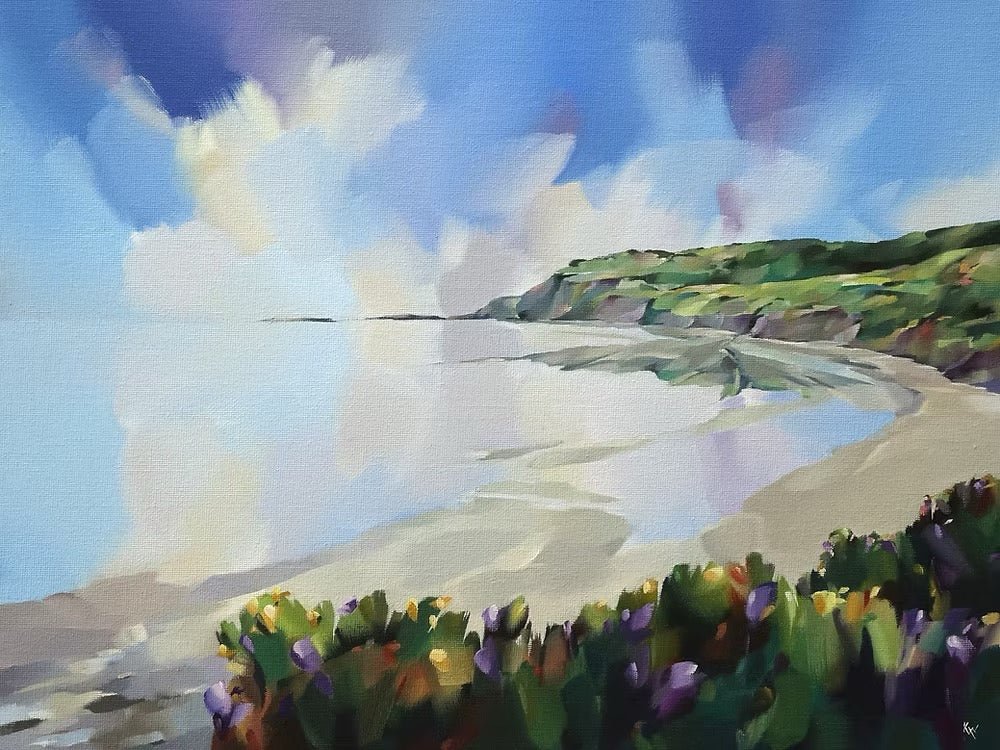 Sunlight Over Robins Hood Bay Fine Art Giclee Print by Katherine Whitby - Just Makers Katherine Whitby