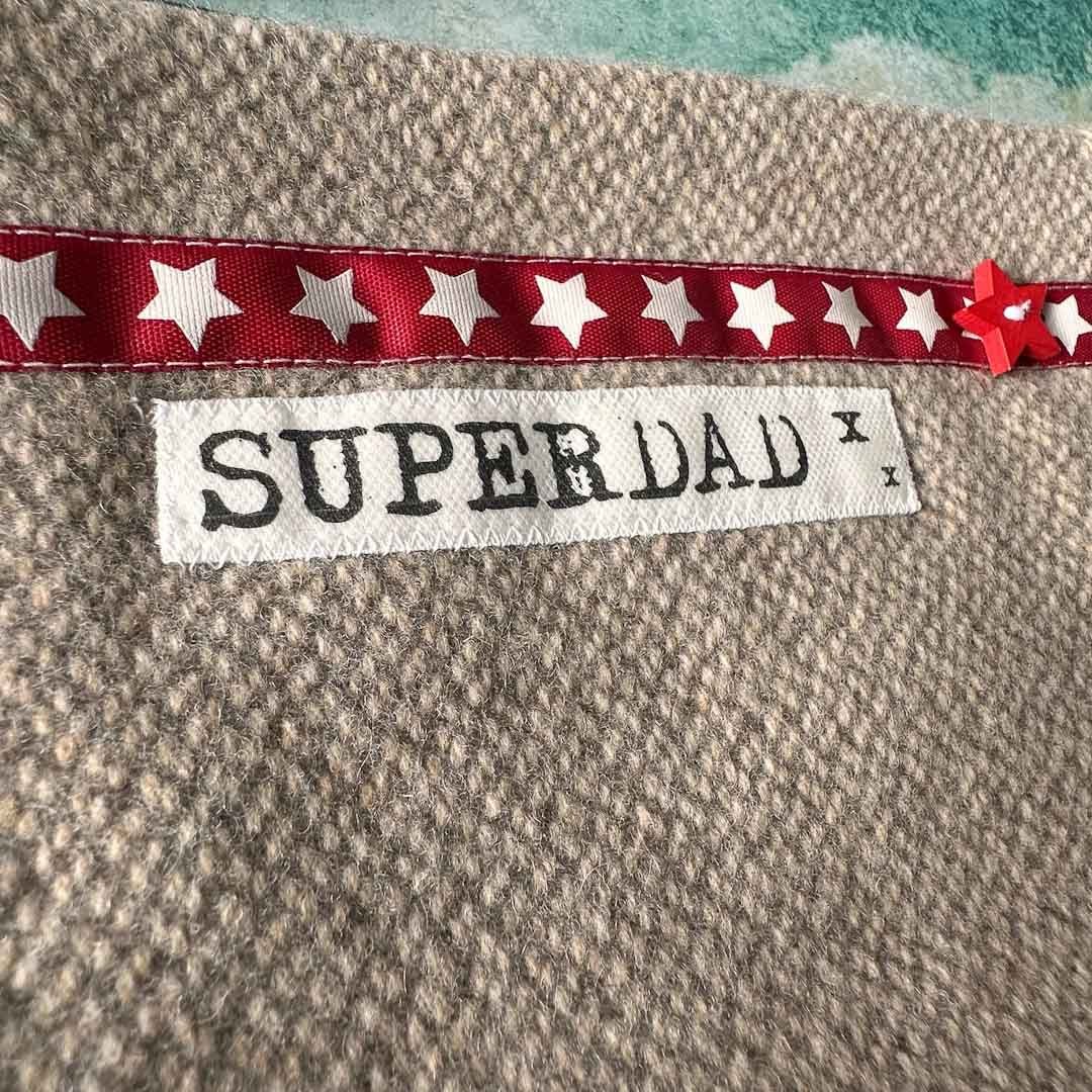 SuperDad Purse for Men - Touchy Feely Textiles - Just Makers Touchy Feely Textiles