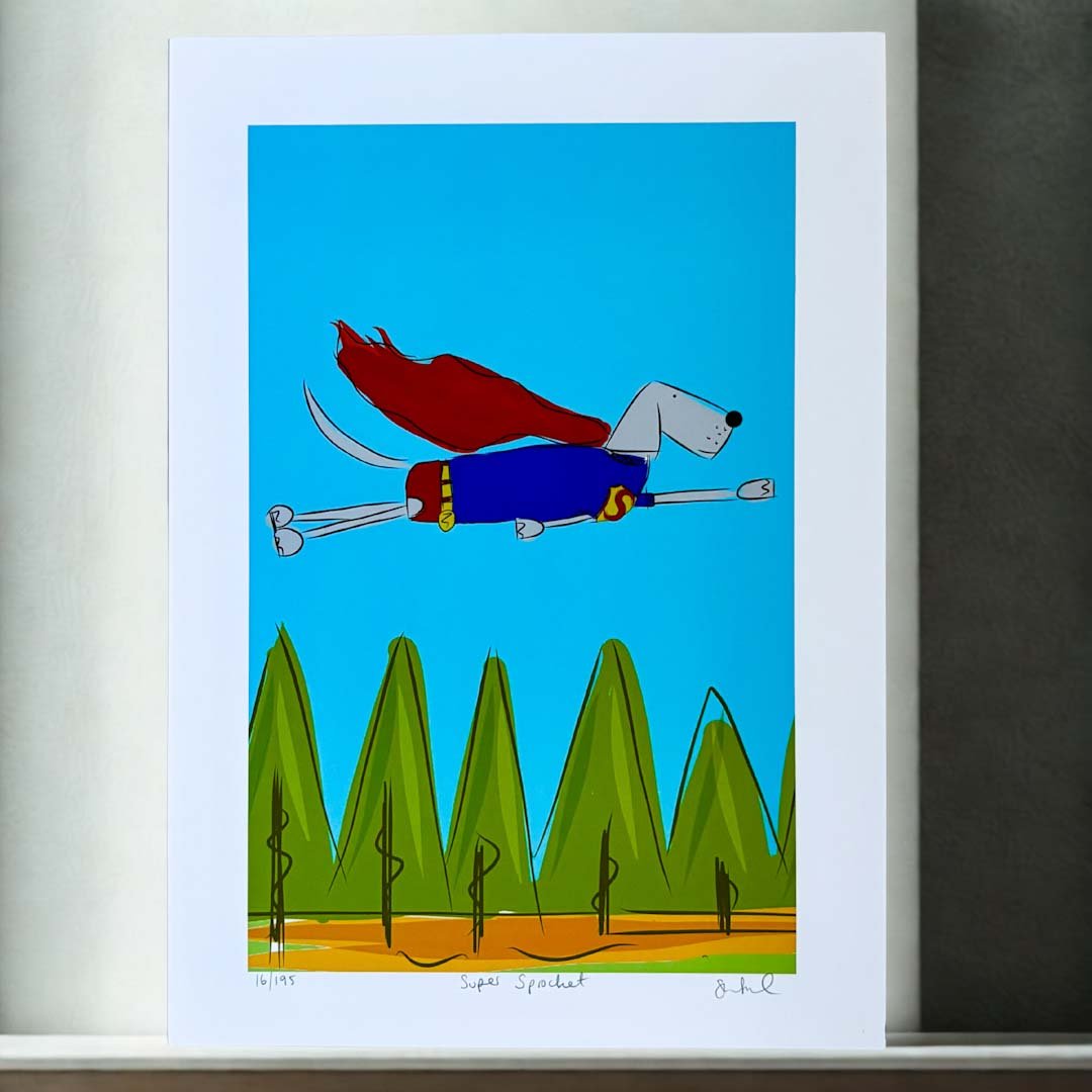 Super Sprocket A4 Print - Sarah Westwood Illustrator - Just Makers Sarah Westwood Illustrator