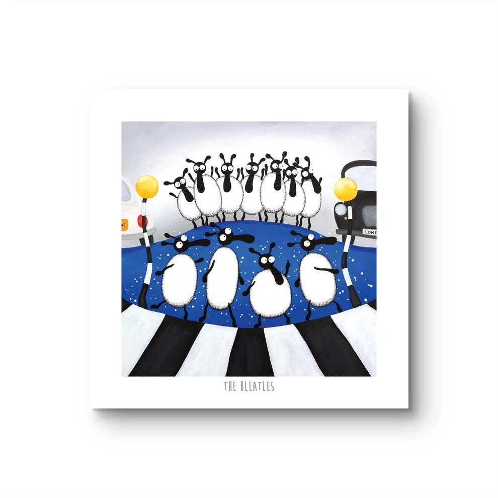 The Bleatles 10" Print - Mervyn Tay Art - Just Makers Mervyn Tay Art