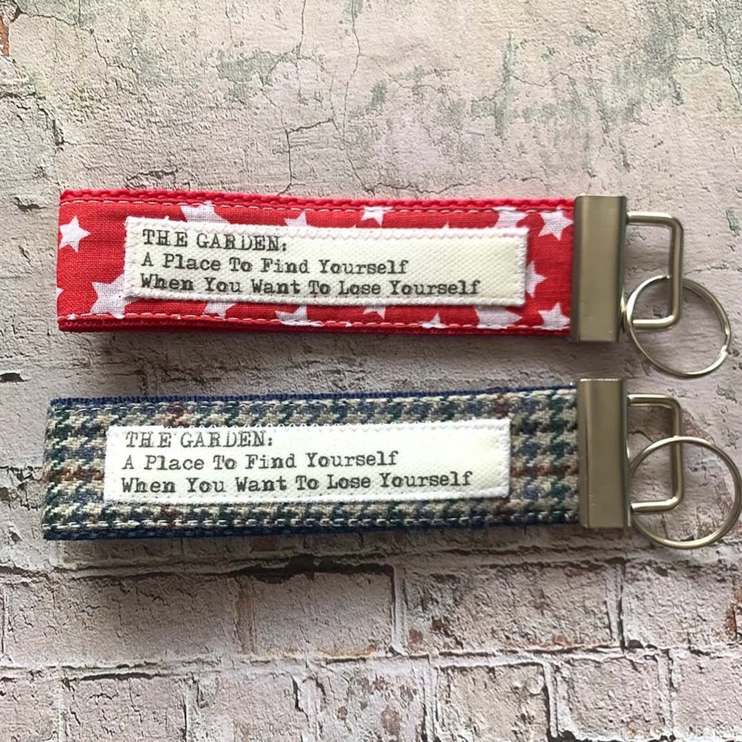 The Garden Fabric Key Ring - Touchy Feely Textiles - Just Makers Touchy Feely Textiles