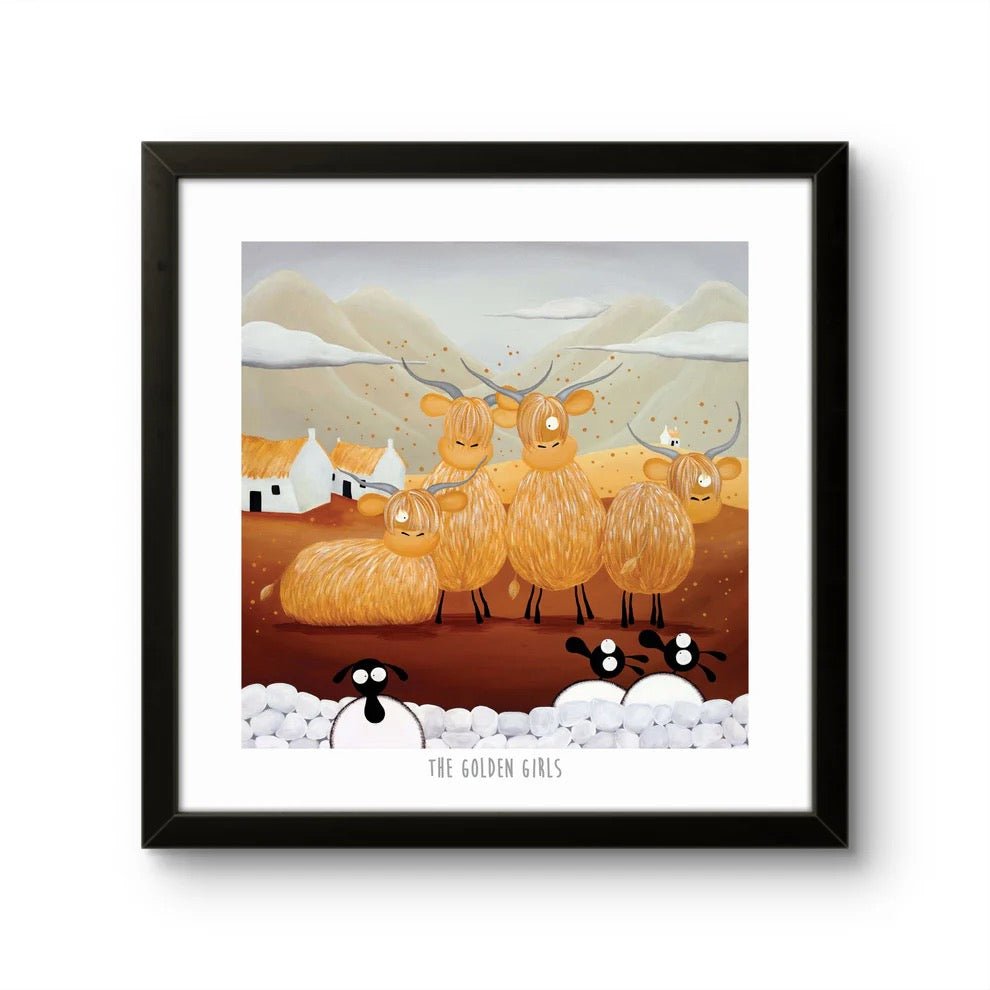 The Golden Girls 10" Print - Mervyn Tay Art - Just Makers Mervyn Tay Art
