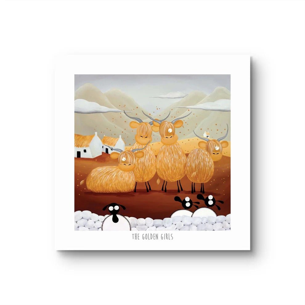 The Golden Girls 10" Print - Mervyn Tay Art - Just Makers Mervyn Tay Art