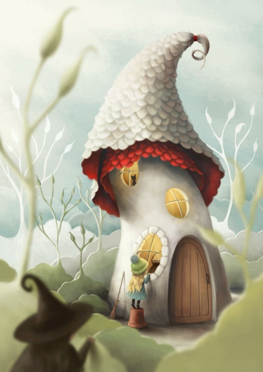 The Nosy Neighbour Greeting Card Demelsa Haughton - Just Makers Demelsa Haughton Illustration
