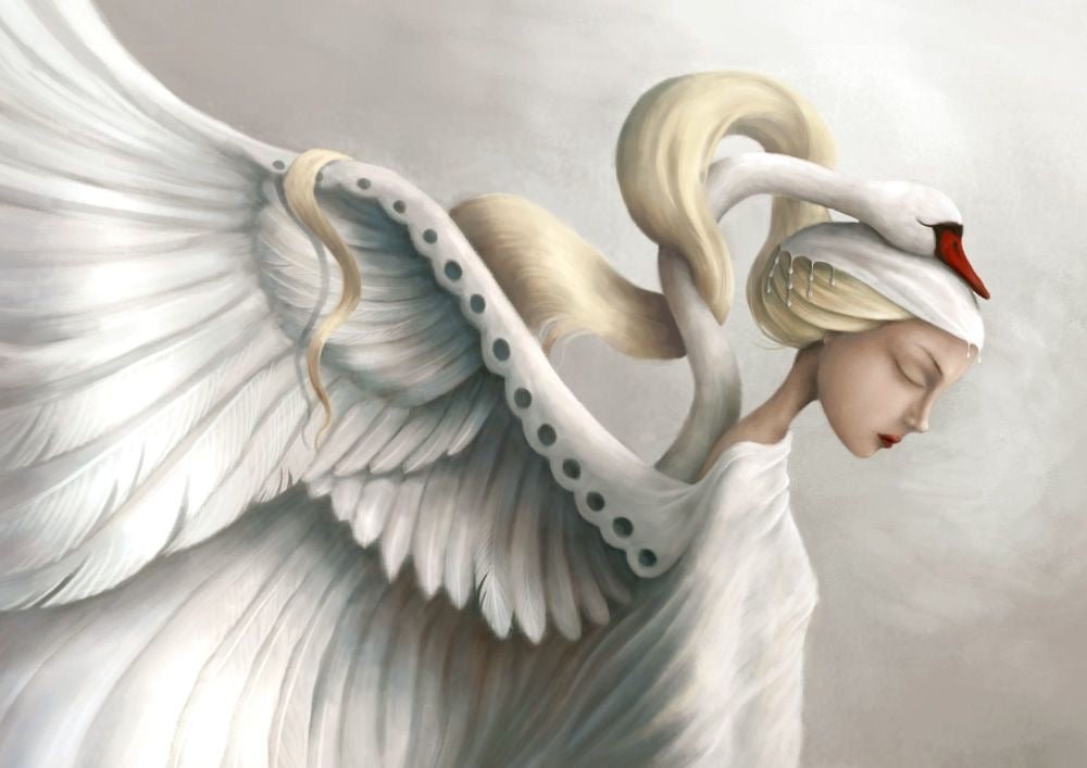 The Swan Queen Greeting Card Demelsa Haughton - Just Makers Demelsa Haughton Illustration