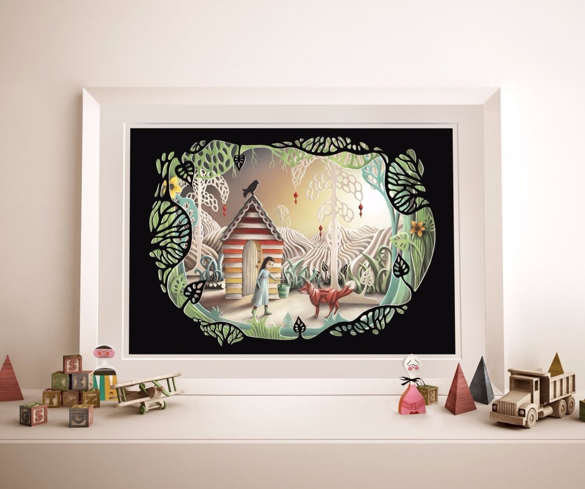 The Thirsty Fox Demelsa Haughton Print - Just Makers Demelsa Haughton Illustration