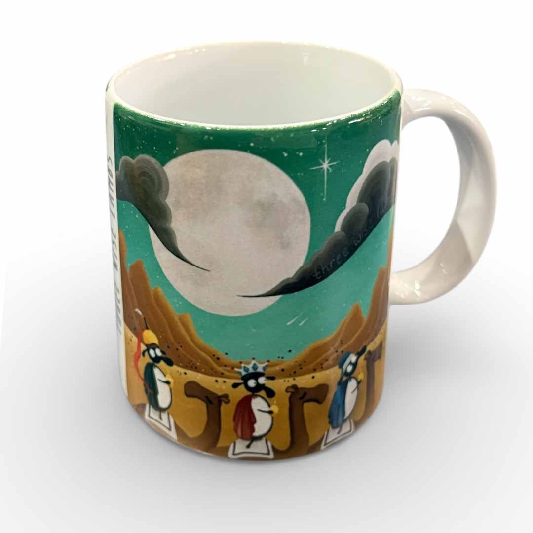 Three Wise Lambs Ceramic Mug - Mervyn Tay Art - Just Makers Mervyn Tay Art