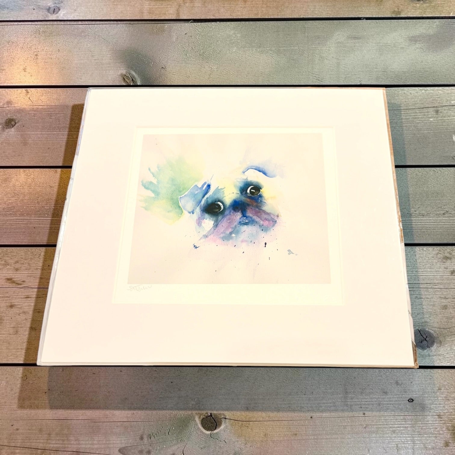 Tony the Pug Giclee Print - Sandie Turner_just makers