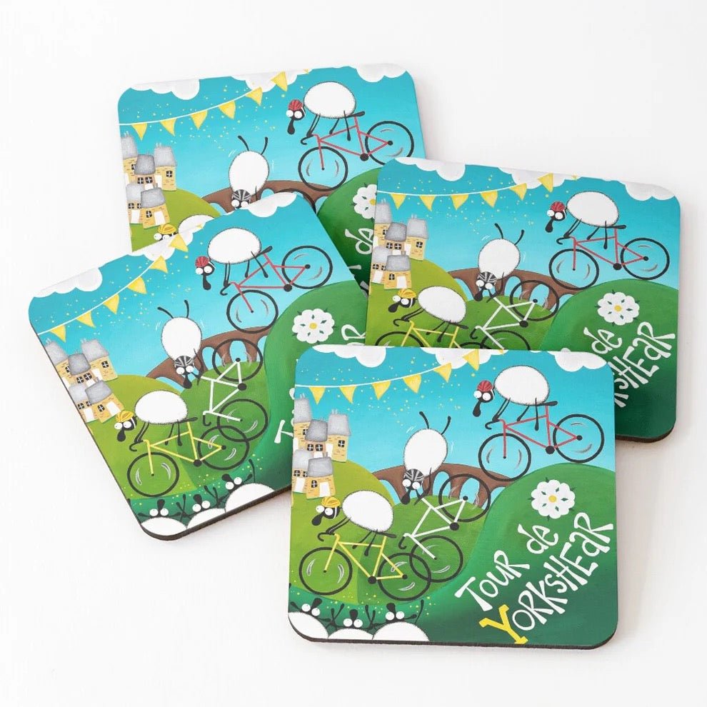 Tour de Yorkshear Coaster - Mervyn Tay Art - Just Makers Mervyn Tay Art