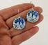 Tree line enamel earrings by 830 Degrees_Just Makers