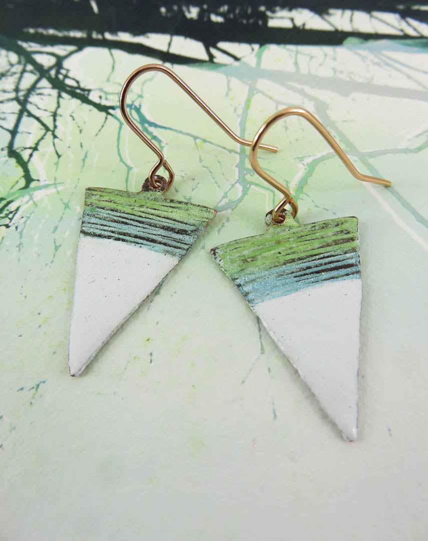 Triangular earrings dangly by 830 degrees_Just Makers