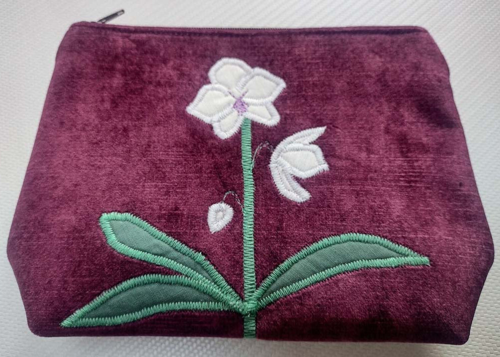 Tropical Orchid Make Up Bag Made by Marianne