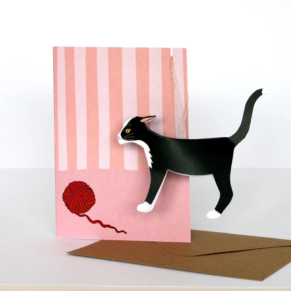 Tuxedo Cat Pop - Up 3D Card & Decoration - Just Makers Faye Stevens - Merryday Studio