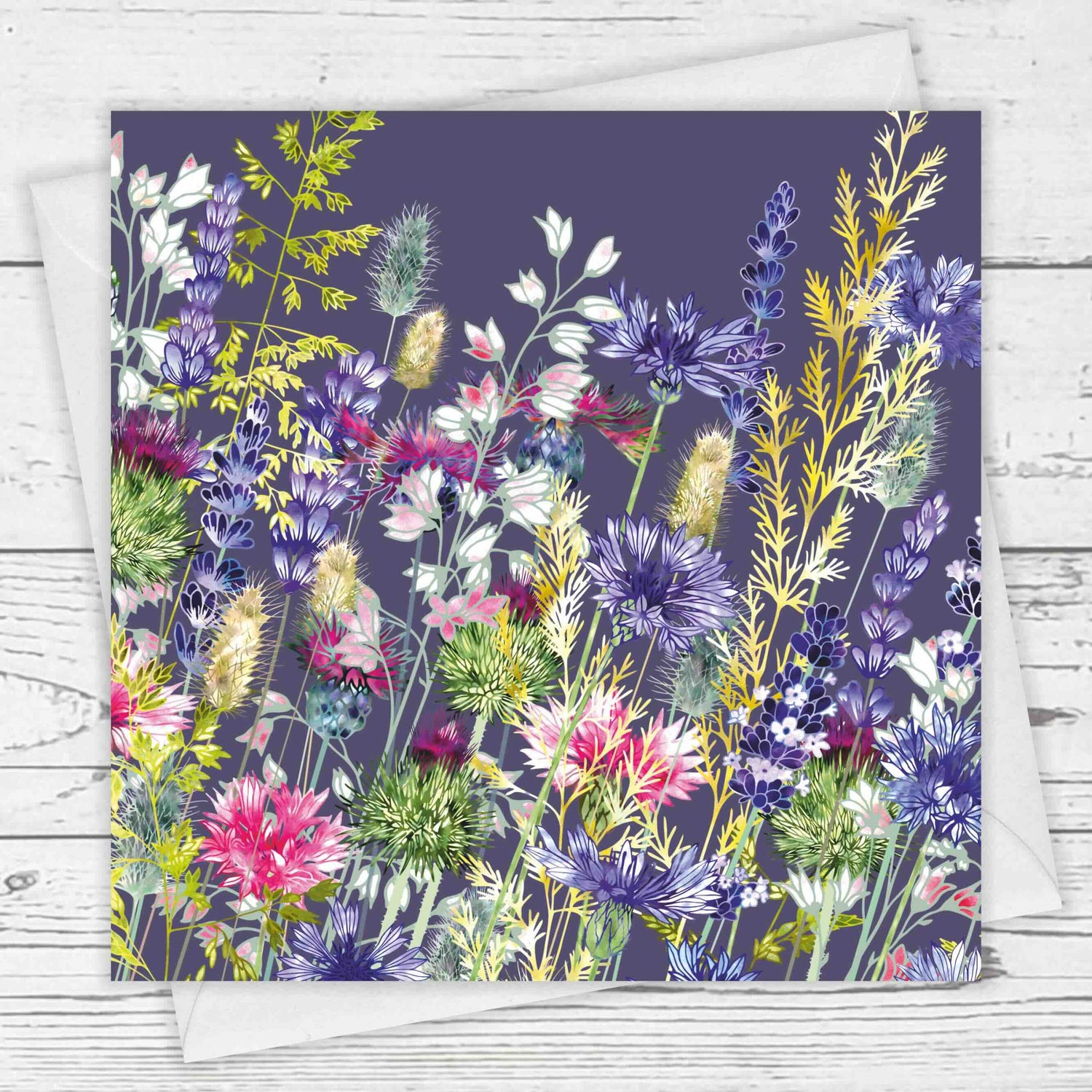 Wandering Through Whimsy Greeting Card by Fiona Calder_Just Makers