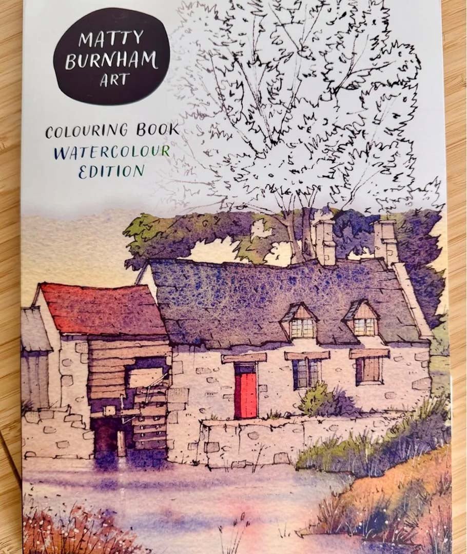 Watercolour Colouring Pack - Matty Burnham - Just Makers Matty Burnham