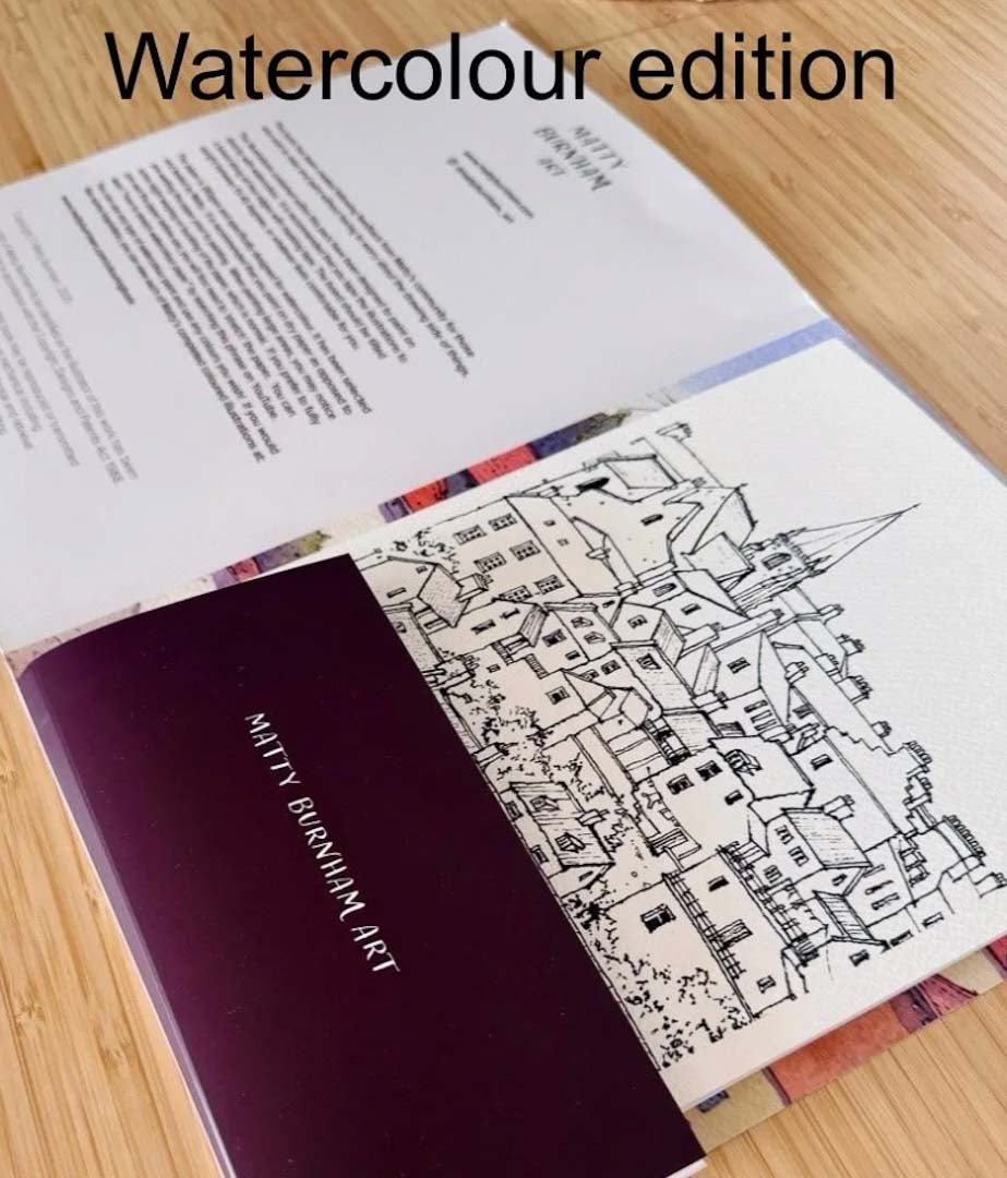 Watercolour Colouring Pack - Matty Burnham - Just Makers Matty Burnham