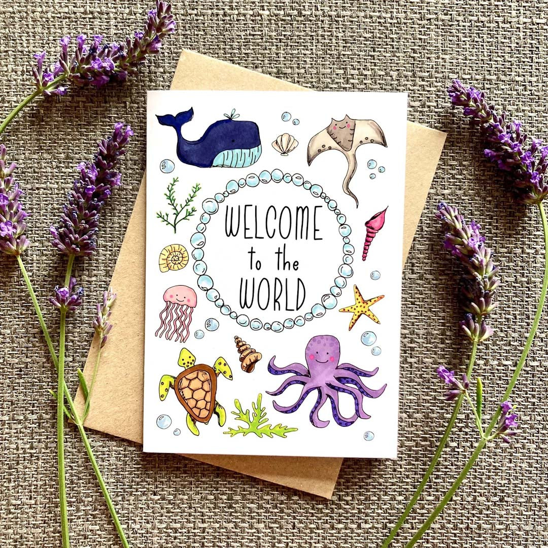 Welcome to the World Card - HD Designs_Just Makers