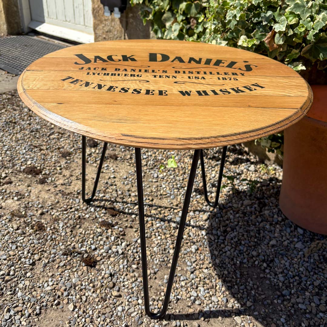 Whisky Barrel Top Table - Wild Wood Gifts_Just Makers