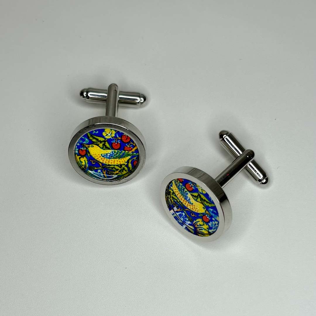 William Morris Cufflinks - Nancy Jones - Just Makers Nancy Jones Jewellery