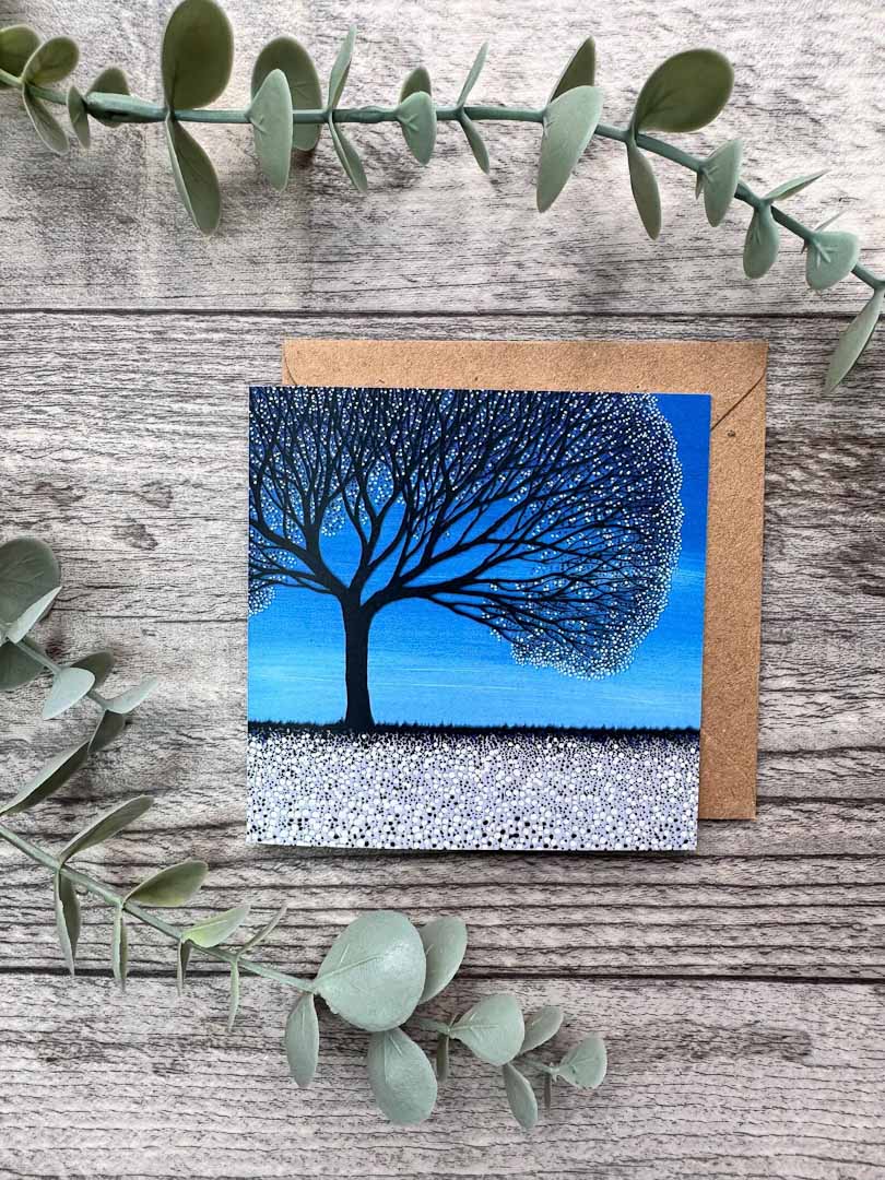 Winter Tree Mini Card - Sarah Jane Nicholls_Just Makers