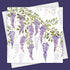 Wisteria Blossoms Greeting Card by Fiona Calder_Just Makers