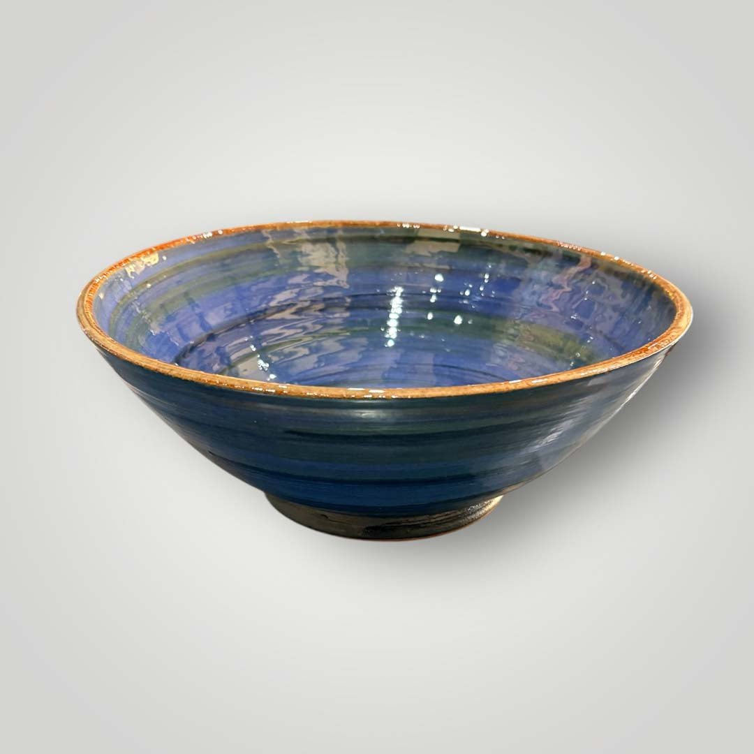 Large Wold Pottery Bowl - Blue - Just Makers Wold Pottery