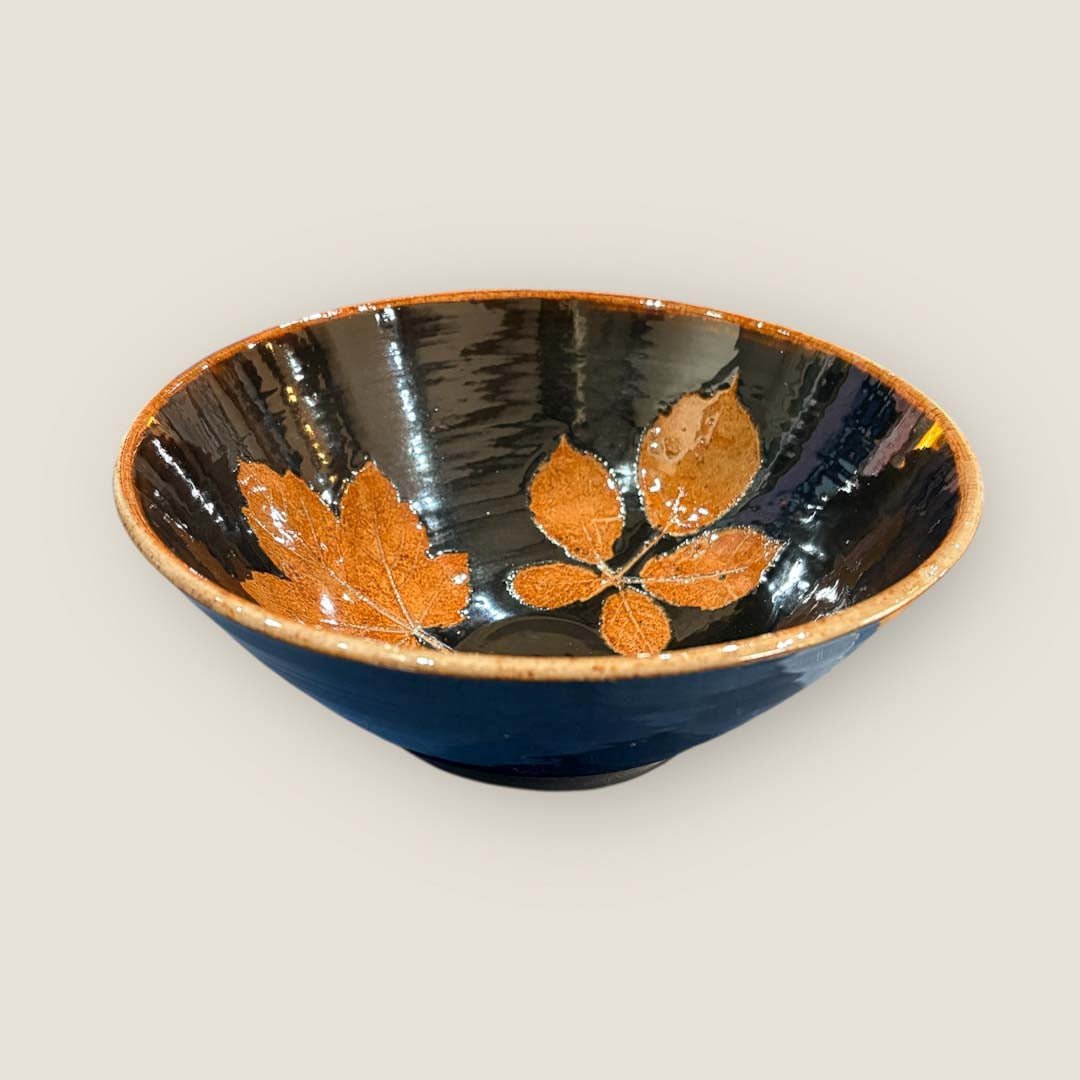 Wold Pottery Large Leaf Bowl - Design One - Just Makers Wold Pottery